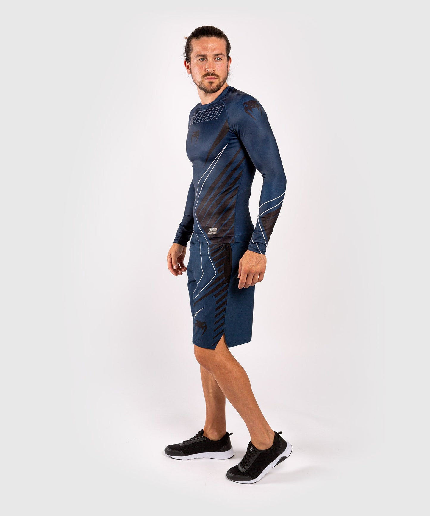 Venum Contender 5.0 Rashguard - Lange Ärmel - Marineblau/sand