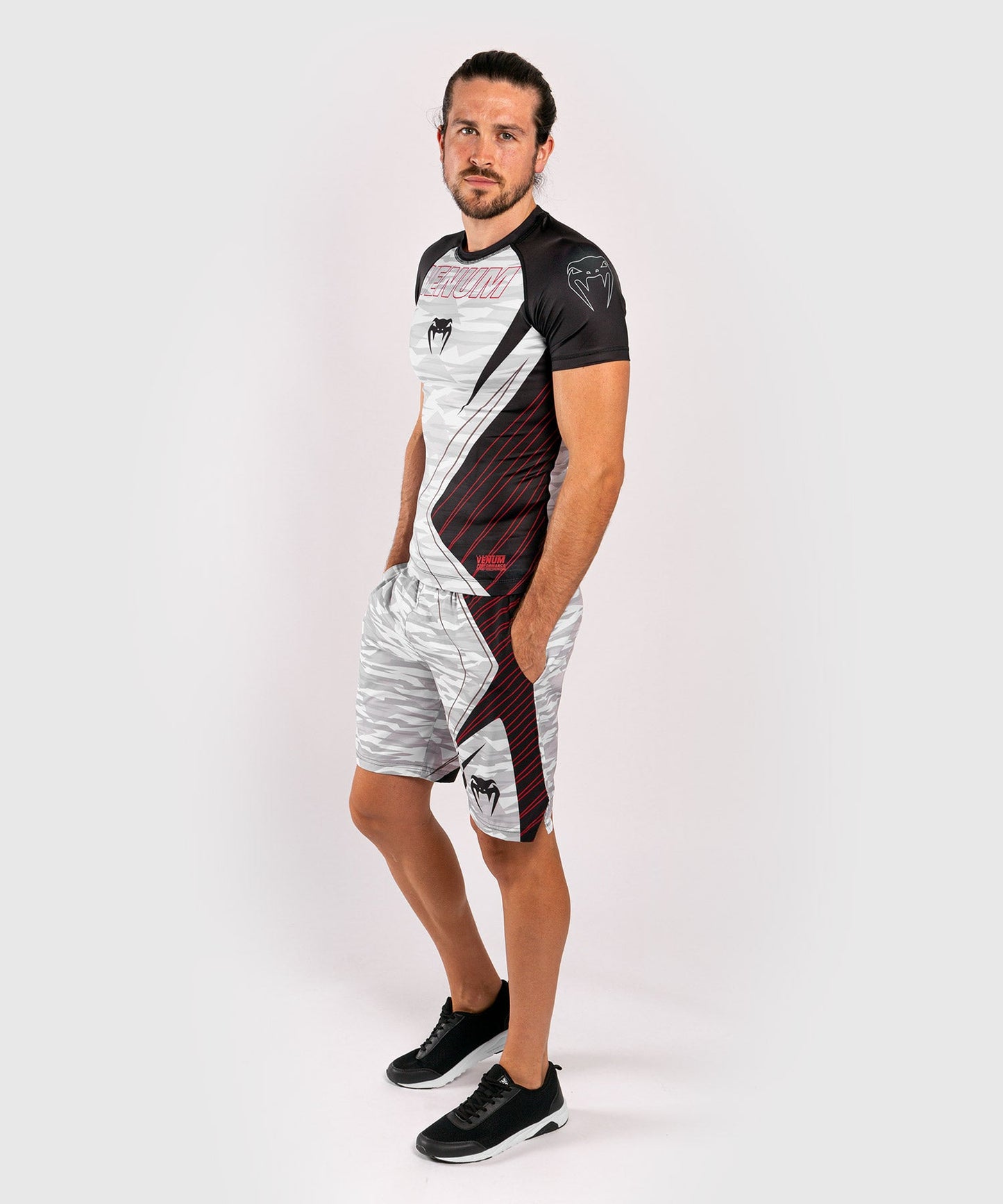 Venum Contender 5.0 Rashguard - Kurze Ärmel - White/Camo
