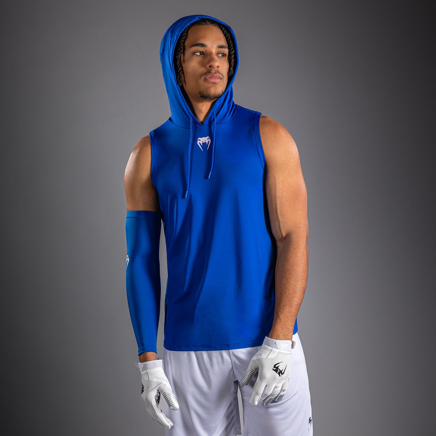 Venum Elite Ärmelloser Dry-Tech Kapuzenpullover - Königsblau
