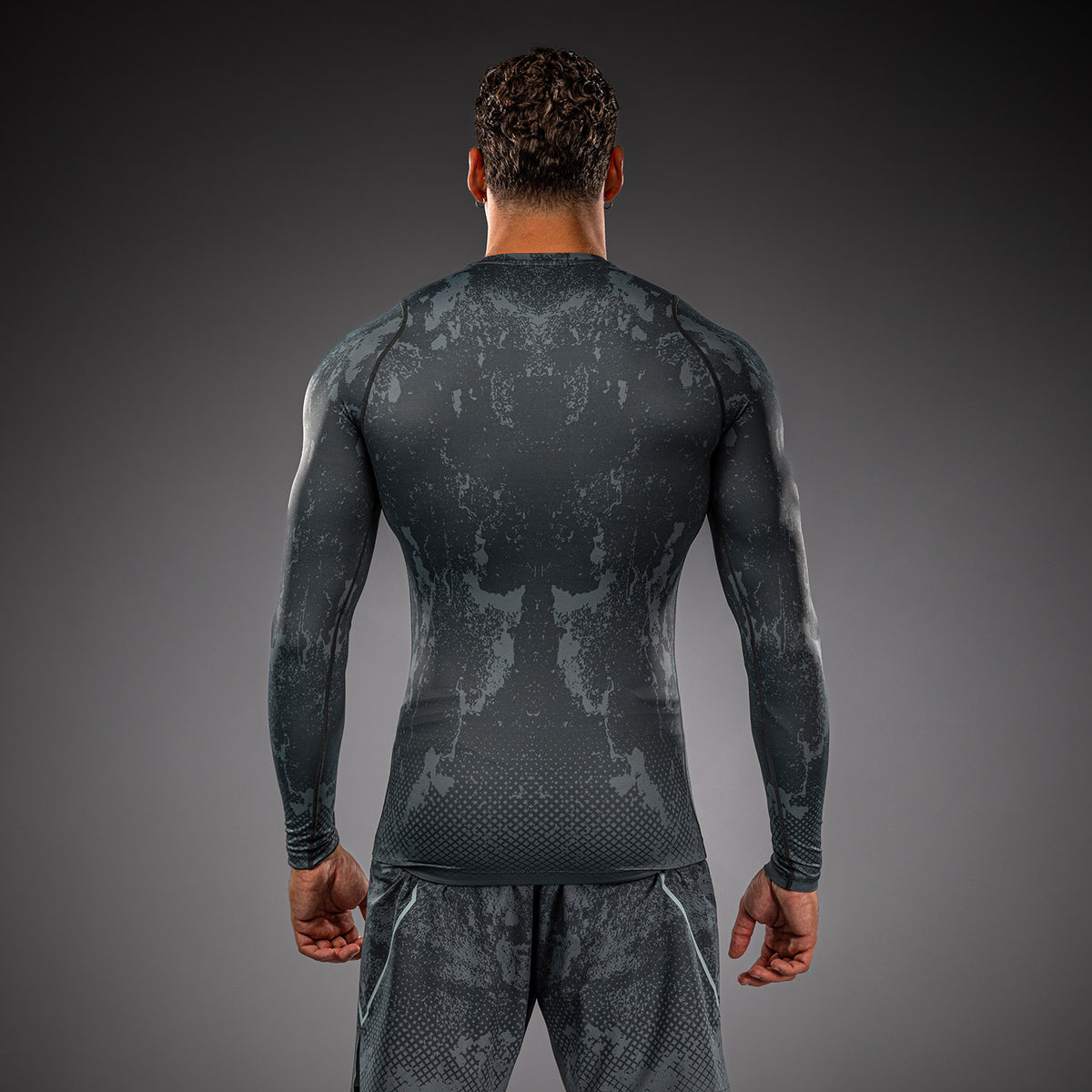 Venum x Batman Langarm-Rashguard - Schwarz/Grau/Rot