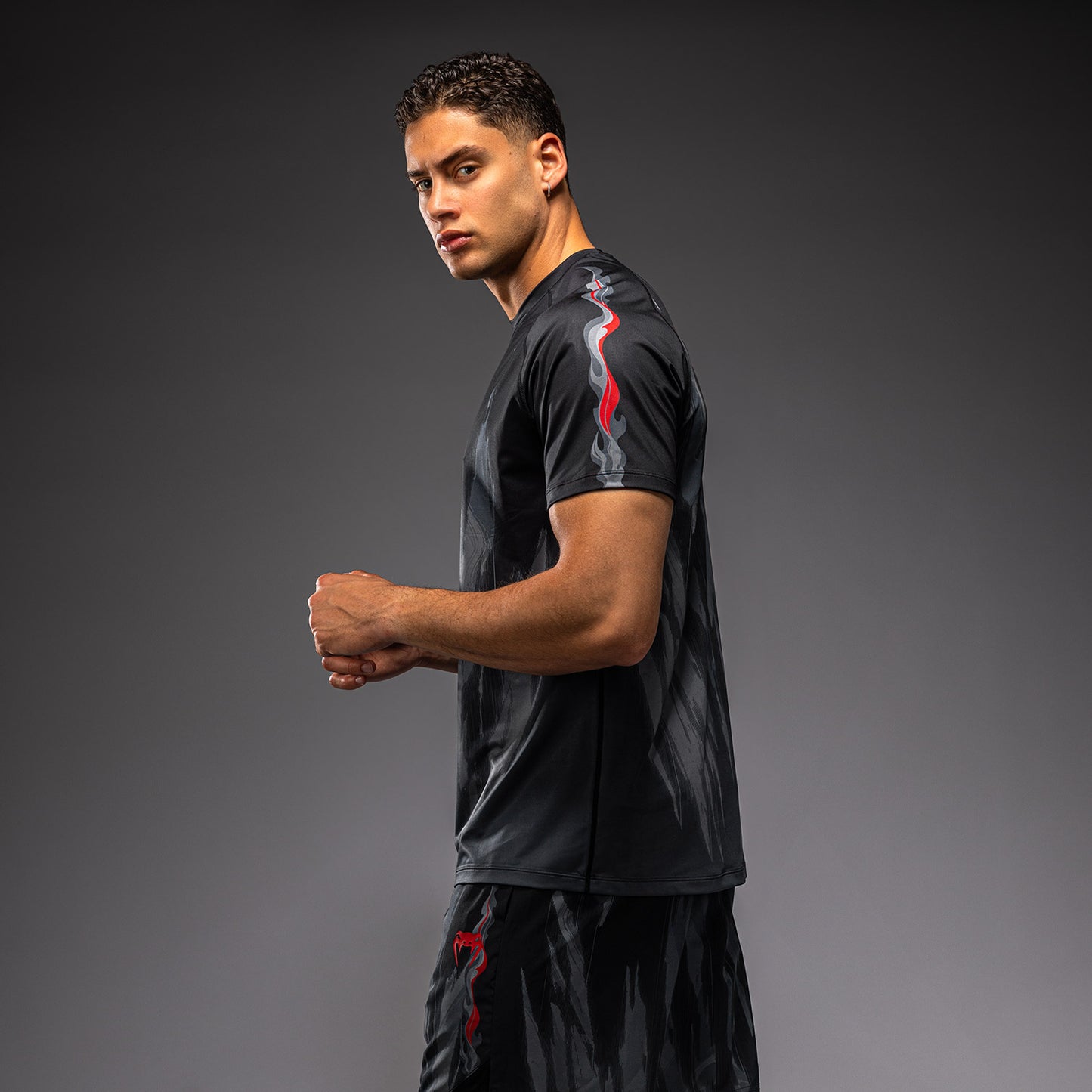 Venum Demon Dry-Tech-T-Shirt - Schwarz/Grau