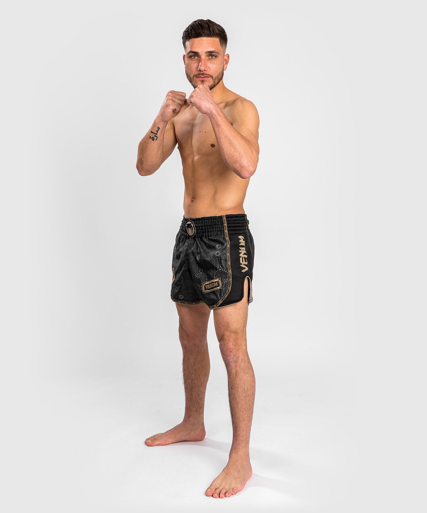 Venum Santa Muerte Dark Side - Muay Thai Shorts - Schwarz/Braun