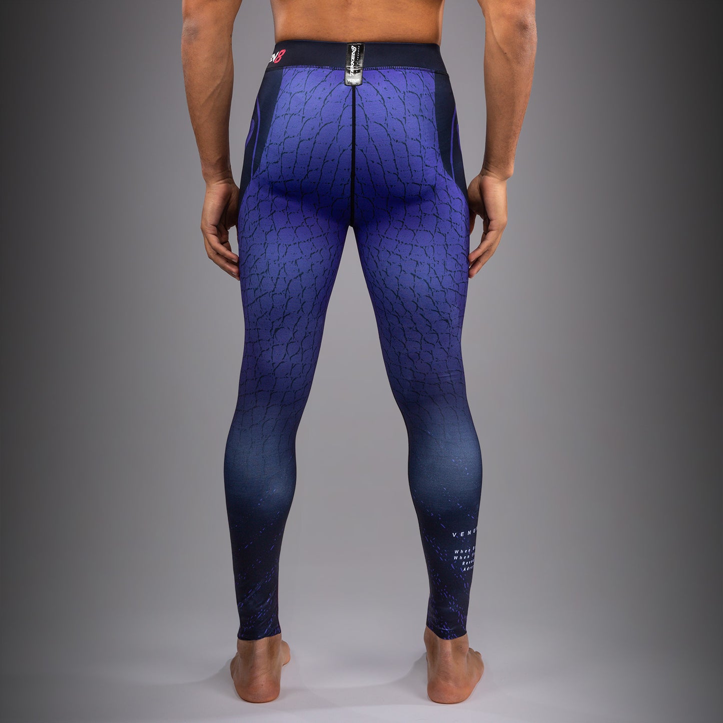 Venum x TEKKEN 8 Spats - Kazuya - Schwarz/Dunkelblau