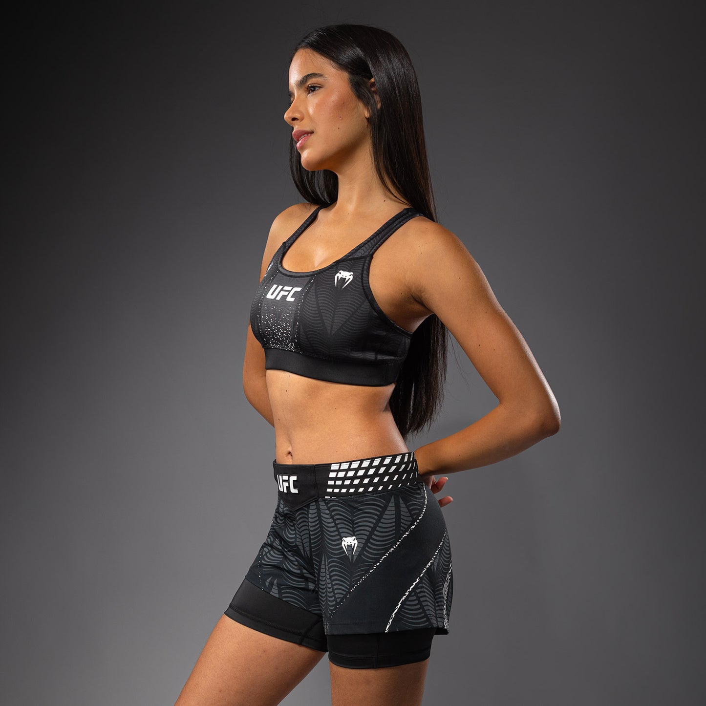 UFC Zenith by Venum Authentic Fight Night Sport-BH Damen - Schwarz