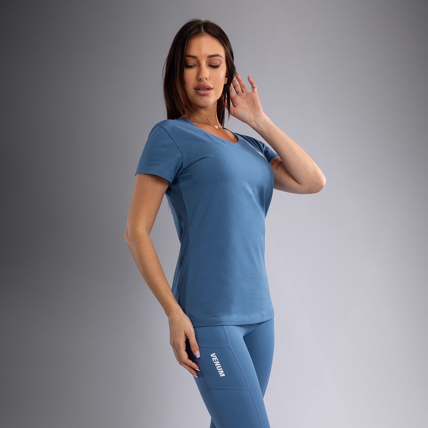 Venum Essential Damen T-Shirt - Stormblau