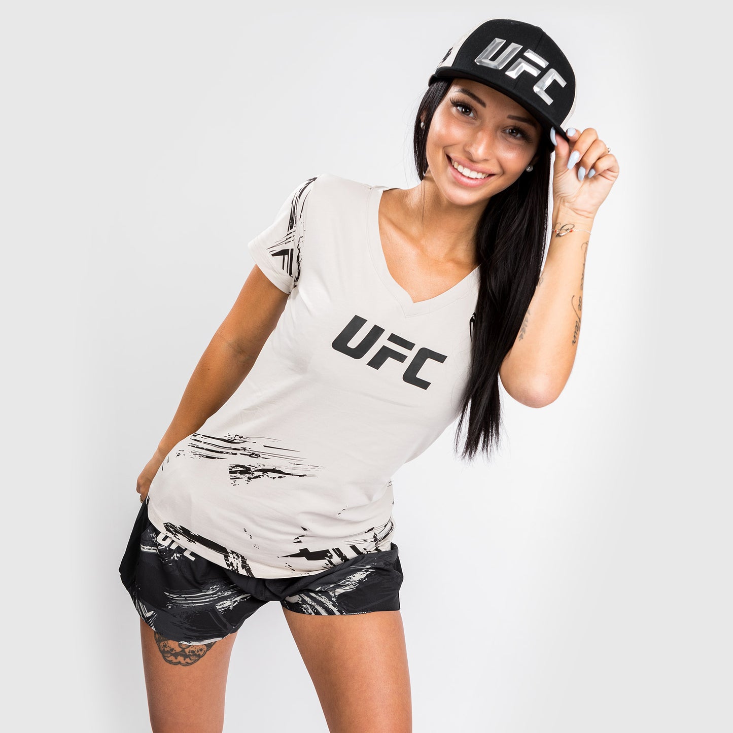 UFC Venum Authentic Fight Week 2.0 T-Shirt – Für Frauen – Sand