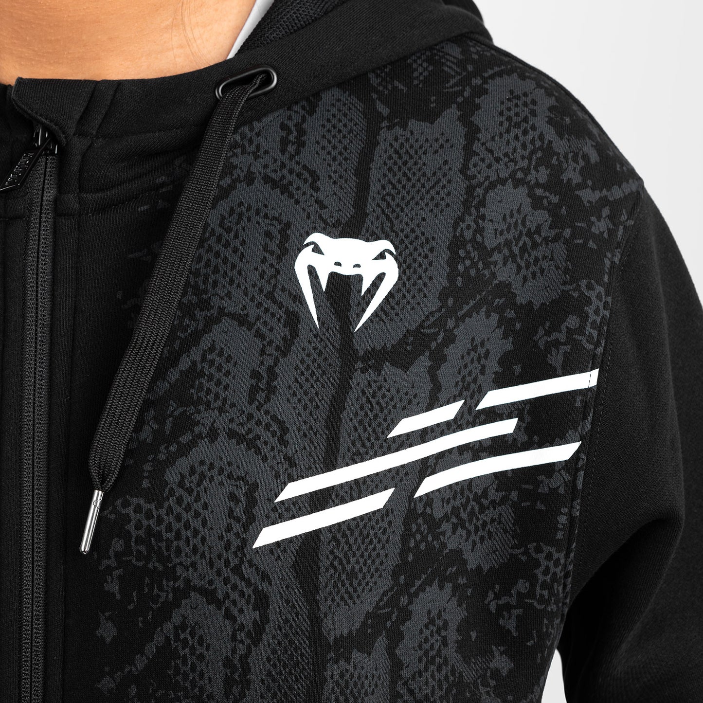 UFC Adrenaline by Venum Replica Zip Hoodie für Frauen - Schwarz