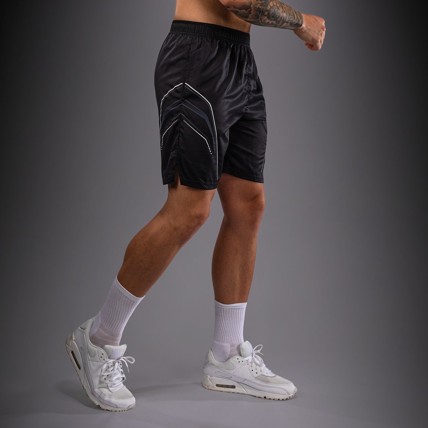 Venum Streamline Trainingsshorts – Schwarz/Weiß