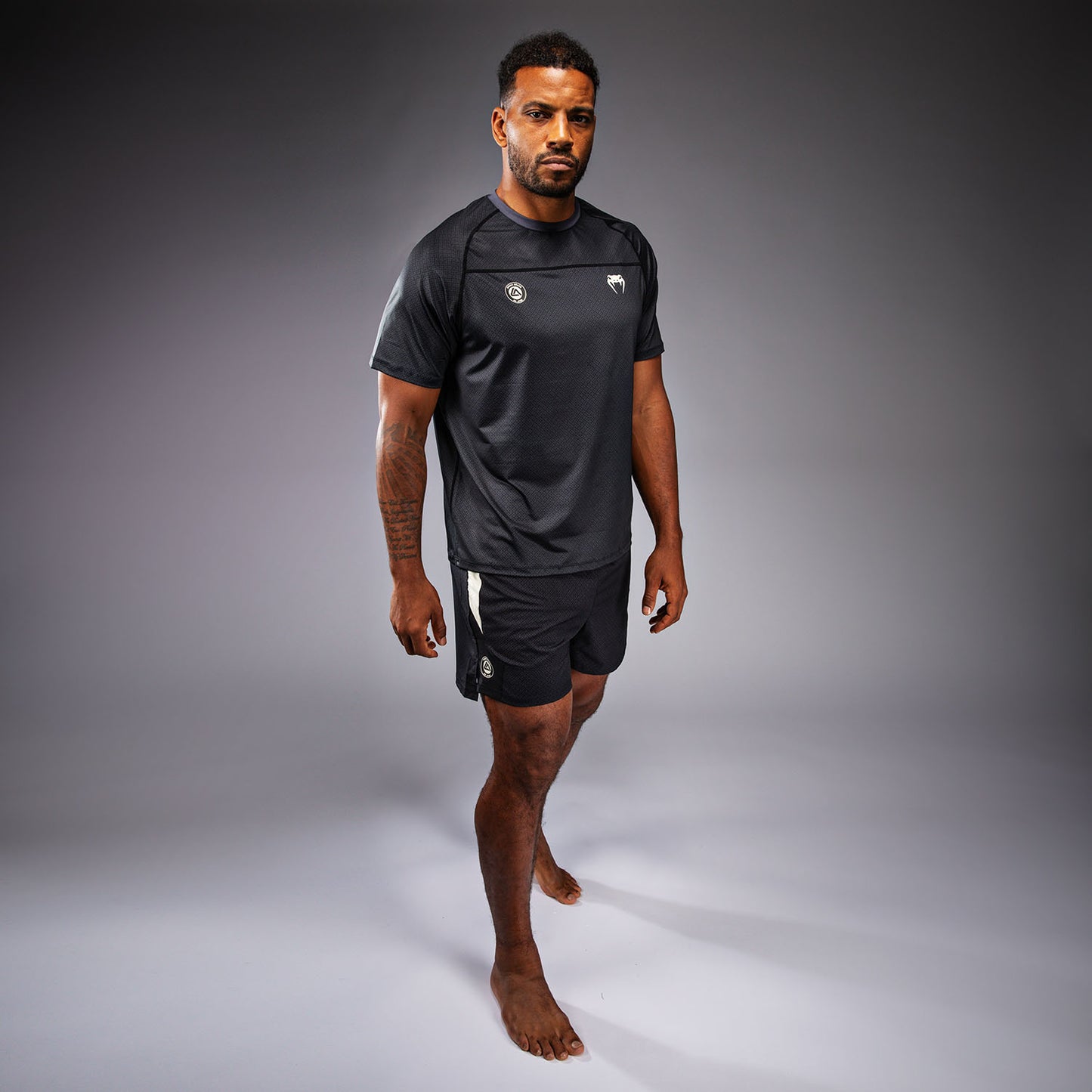 Venum x Roger Gracie Academy Dry‑Tech‑T‑Shirt - Schwarz