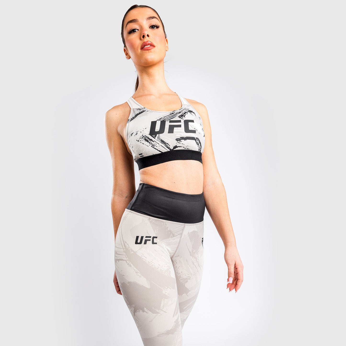 Venum UFC Authentic Fight Week 2.0 Sport-BH Für Damen - Sand/Schwarz