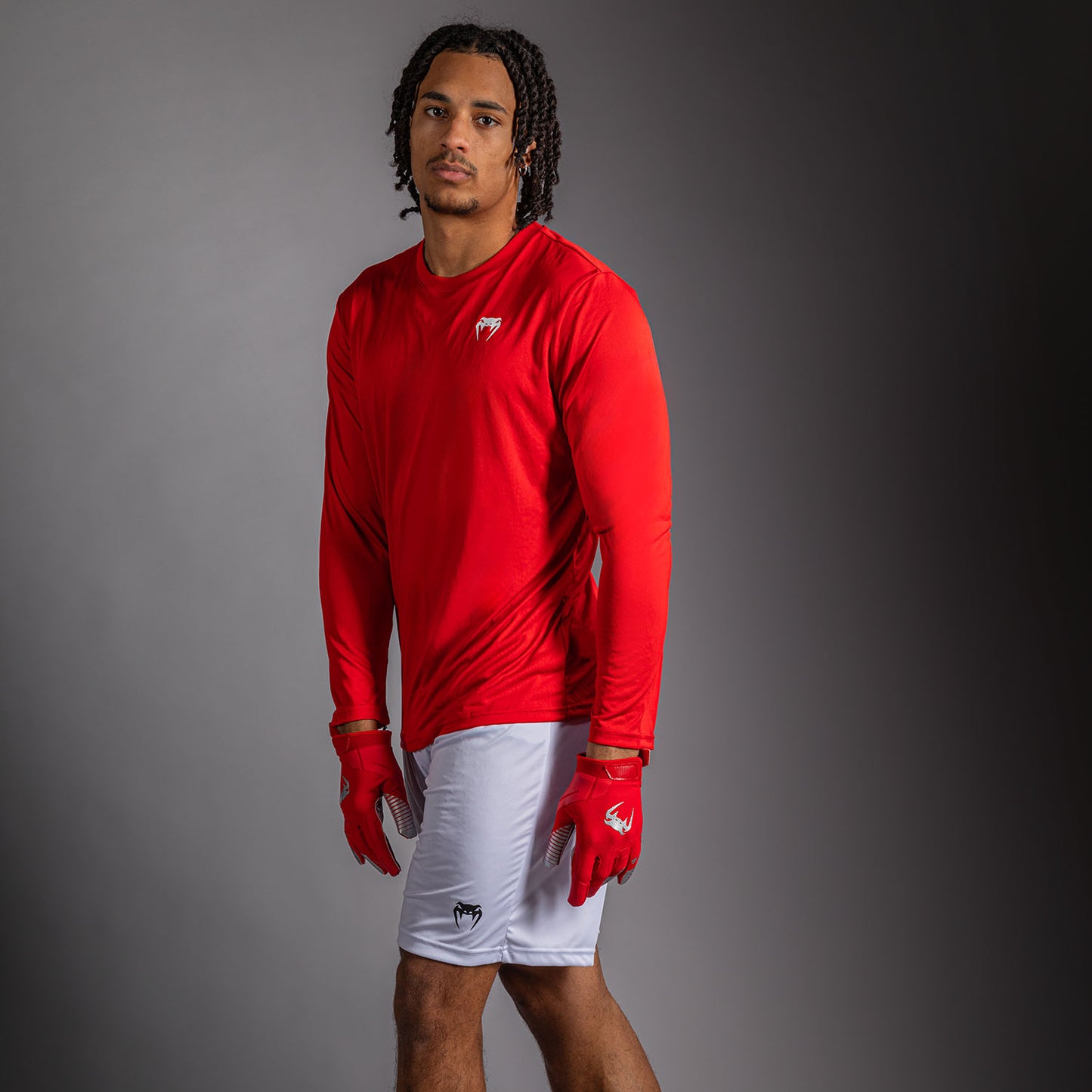 Venum Lineup Performance Langarm T-Shirt - Rot/Weiß