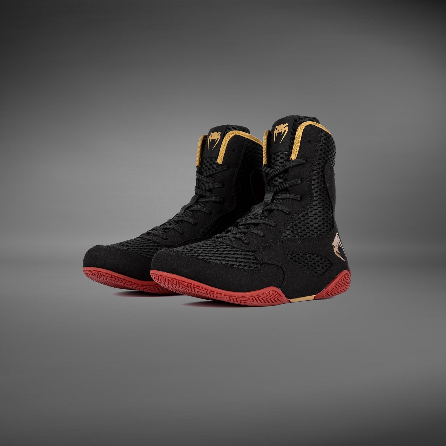 Venum Contender Boxing Schuhe - Schwarz/Gold/Rot