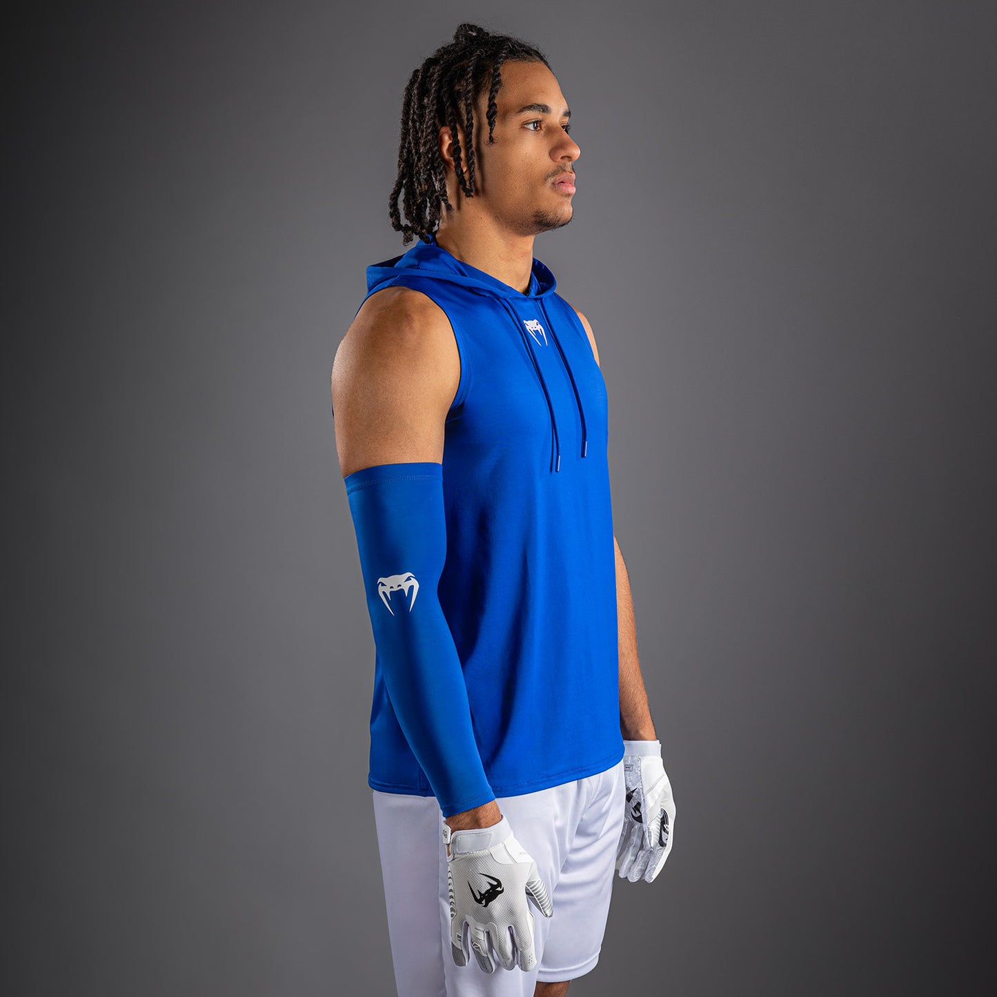 Venum Elite Ärmelloser Dry-Tech Kapuzenpullover - Königsblau