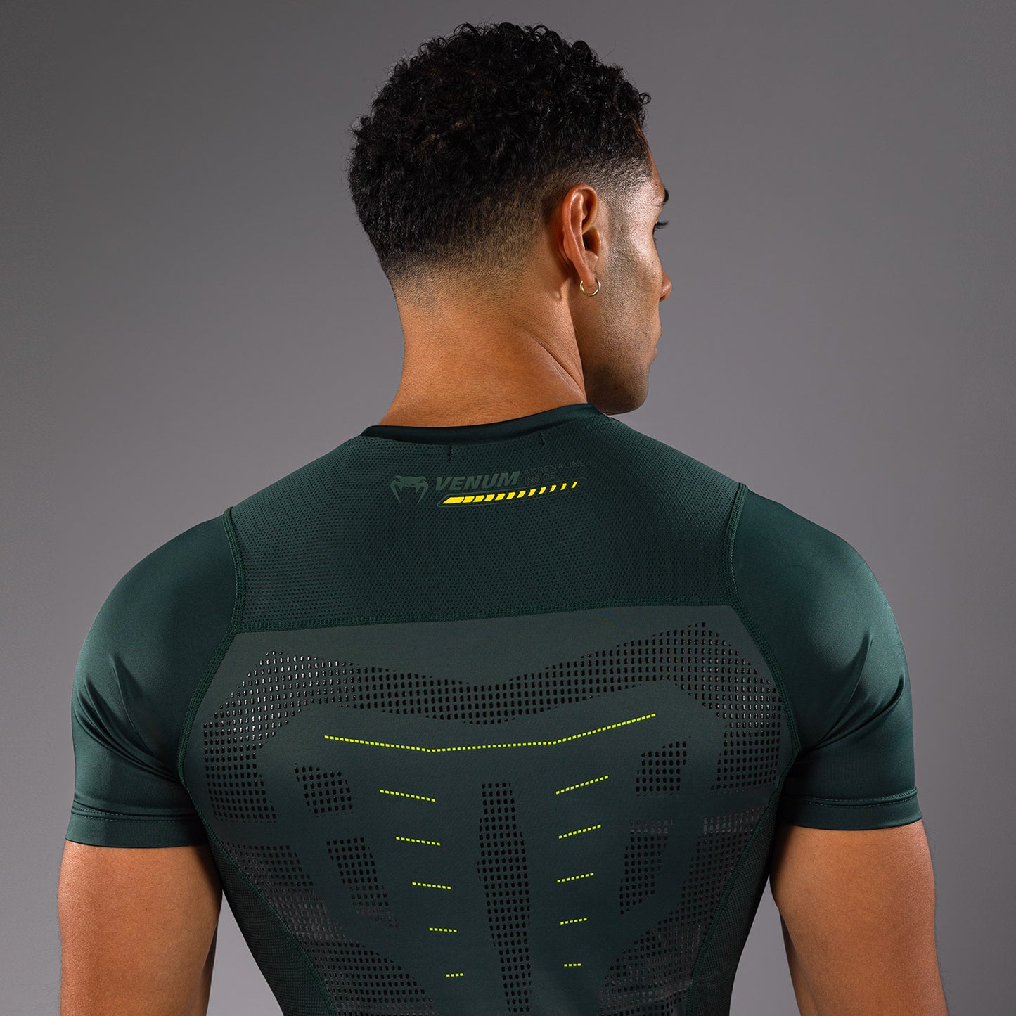 Venum Technical 3.0 Kurzarm Rashguard - Waldgrün