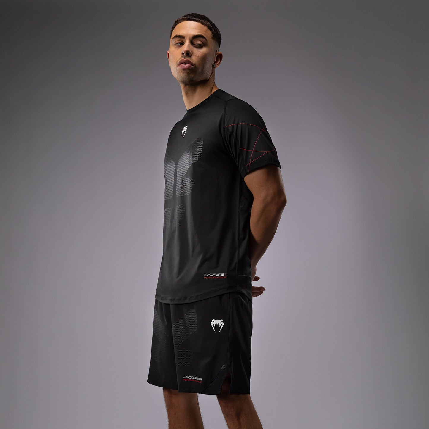 Venum Tactical XT Herren Dry Tech T-Shirt - Schwarz/Rot