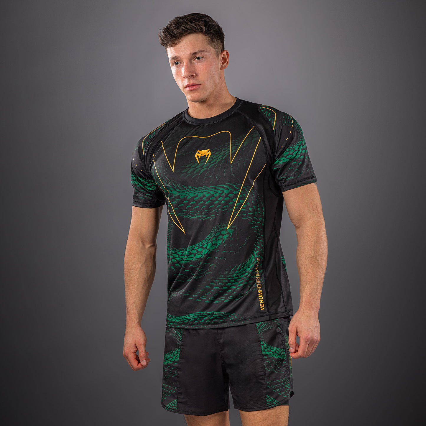 Venum Matupa Dry-Tech-T-Shirt - Schwarz/Grün/Gold