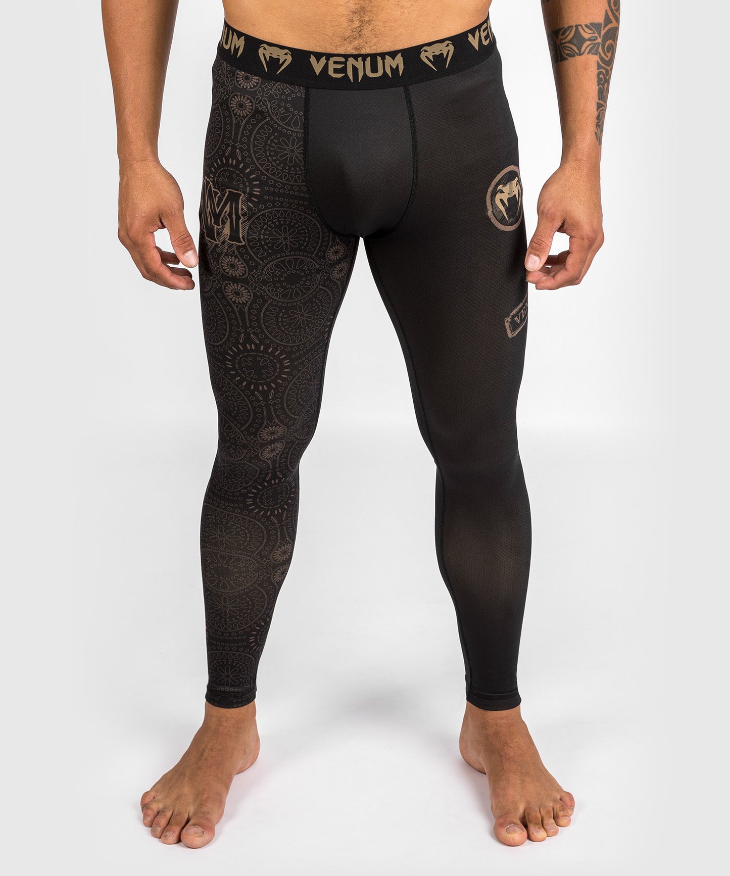 Venum Santa Muerte Dark Side - Gamaschen - Schwarz/Braun