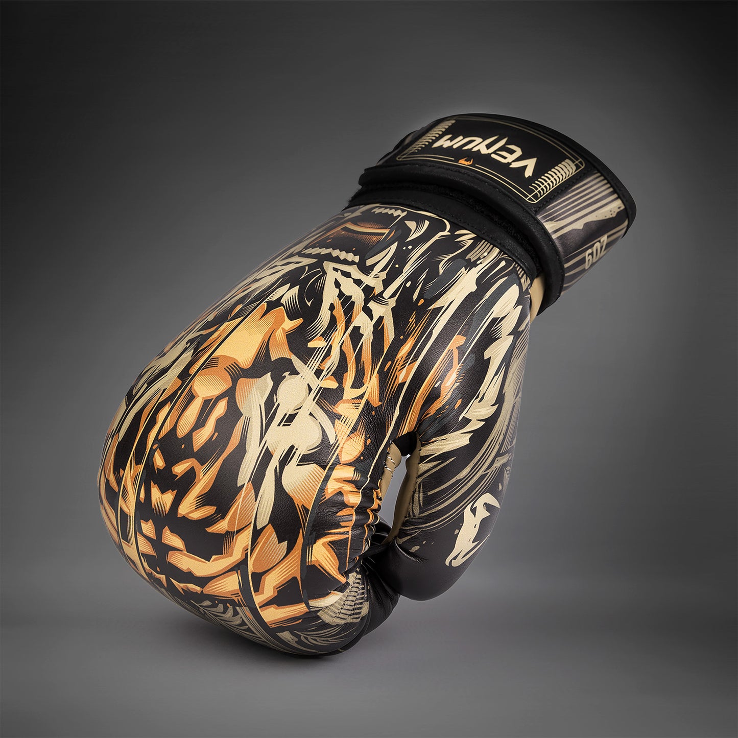 Venum Tiger Kinder Boxhandschuhe - Schwarz/Neon Orange