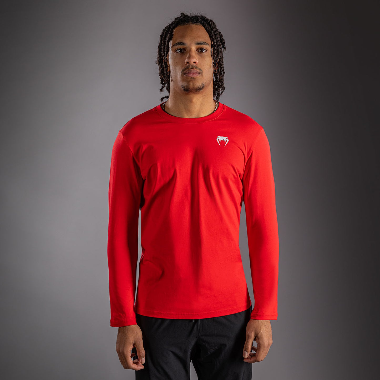 Venum Lineup Langarm T-Shirt - Rot/Weiß