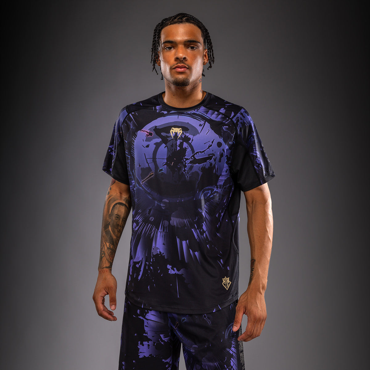 Jujutsu Kaisen x Venum Gojo Dry-Tech-T-Shirt – Lila