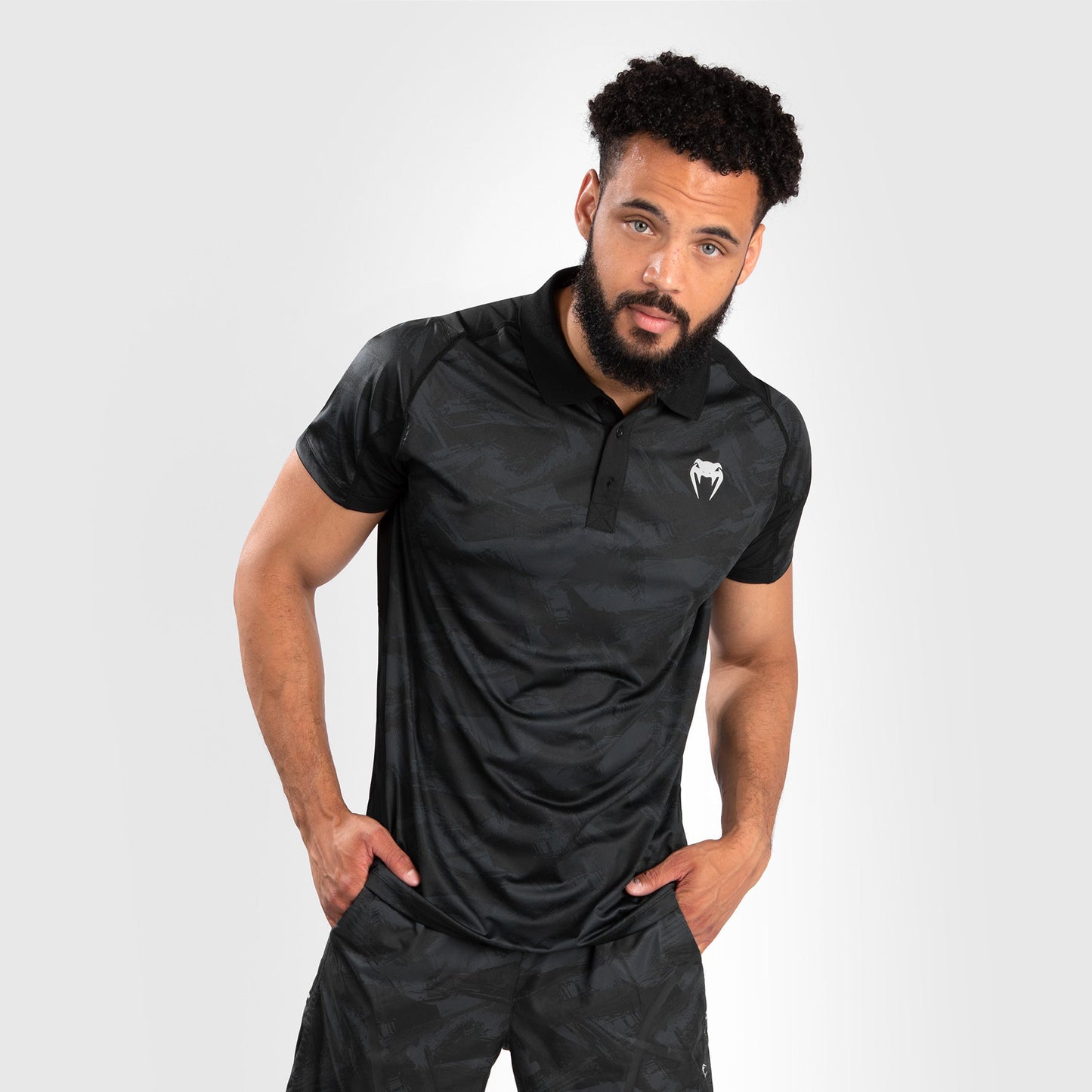 Venum Electron 3.0 Poloshirt - Schwarz