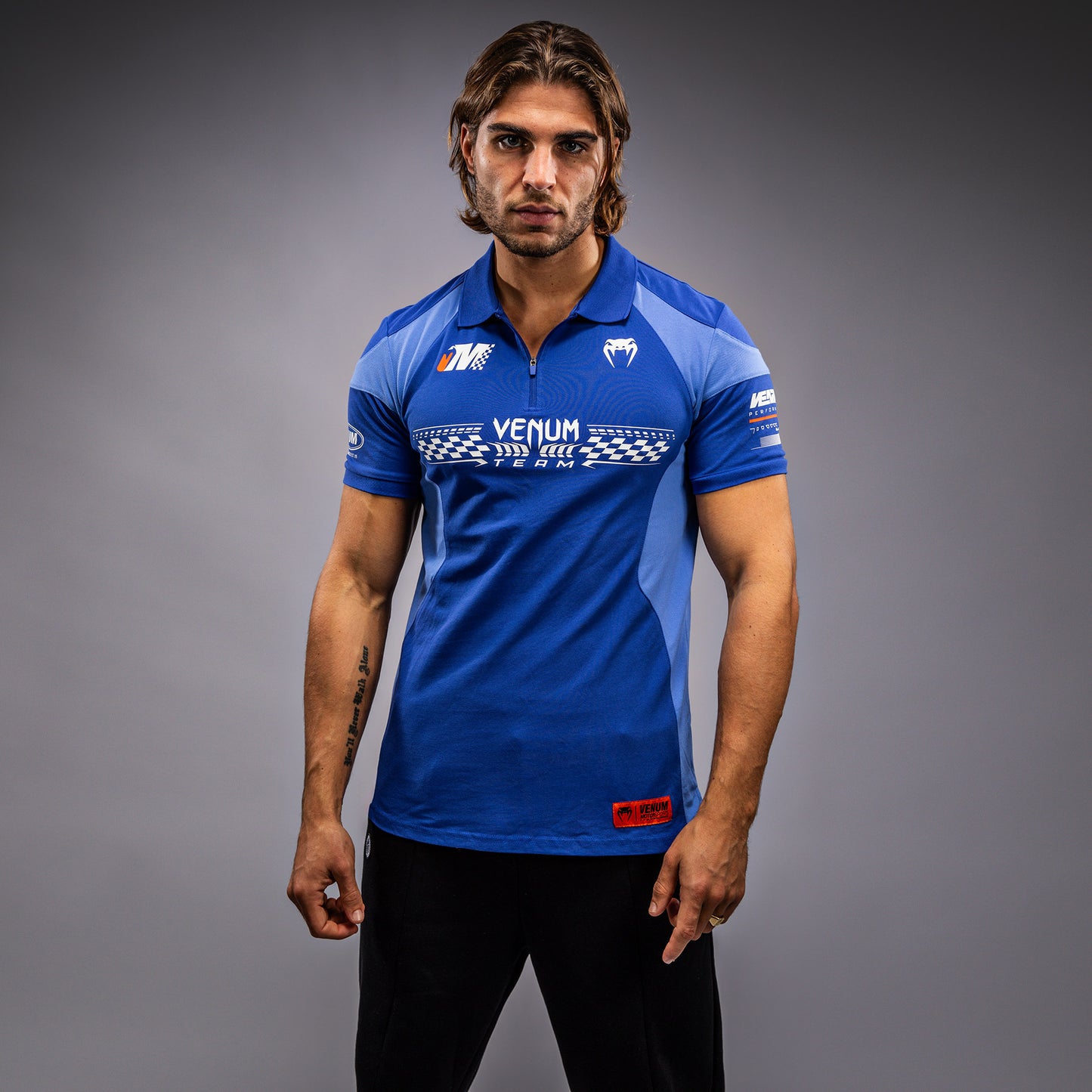 Venum Motorsport Baumwoll-Polo - Königsblau