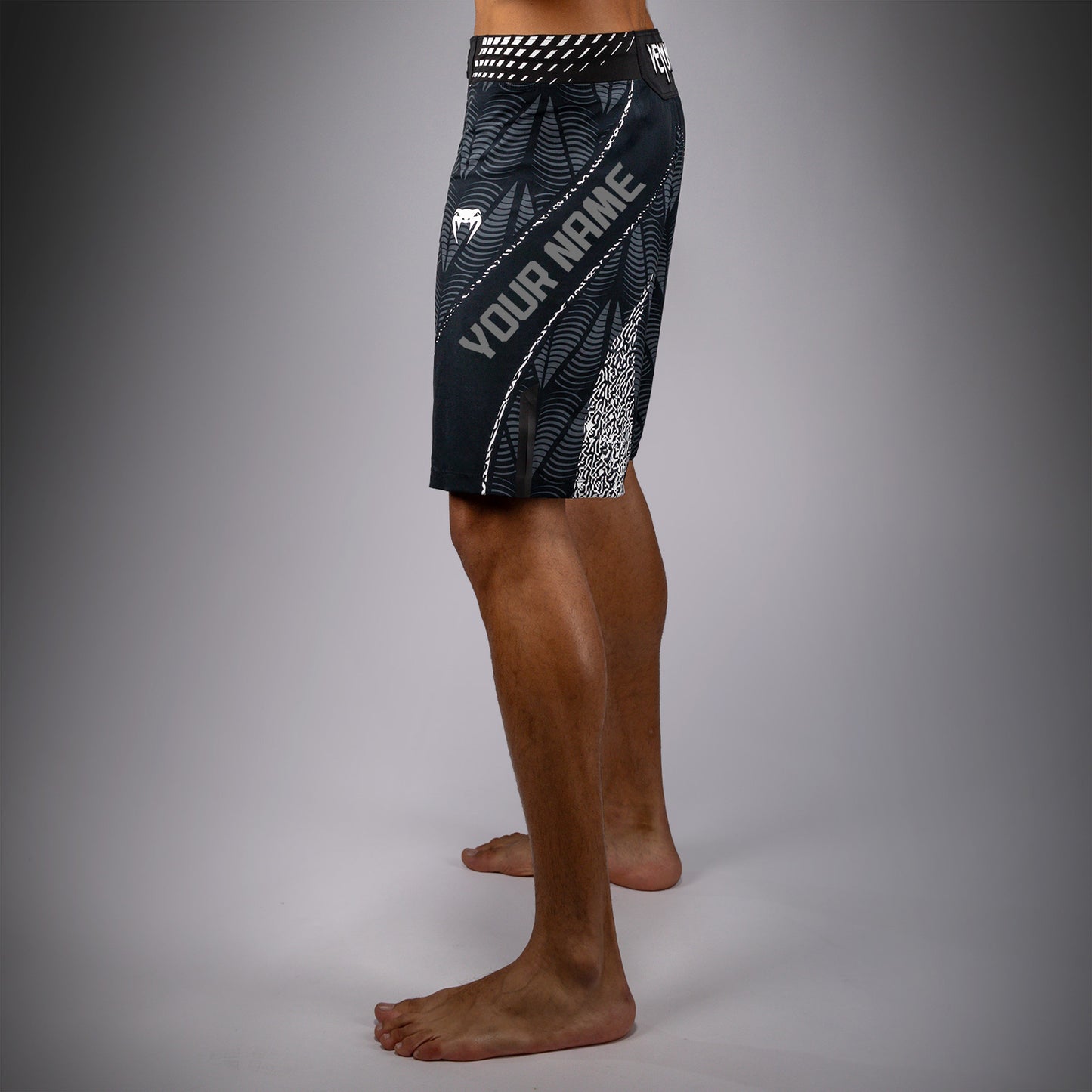 UFC Zenith by Venum Authentic Fight Night Lange Passform Fight Short Herren Personalisiert - Schwarz