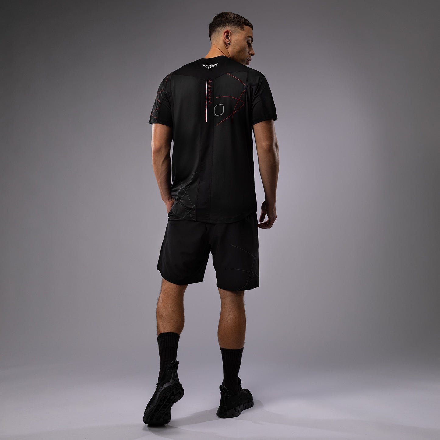 Venum Tactical XT Herren Dry Tech T-Shirt - Schwarz/Rot
