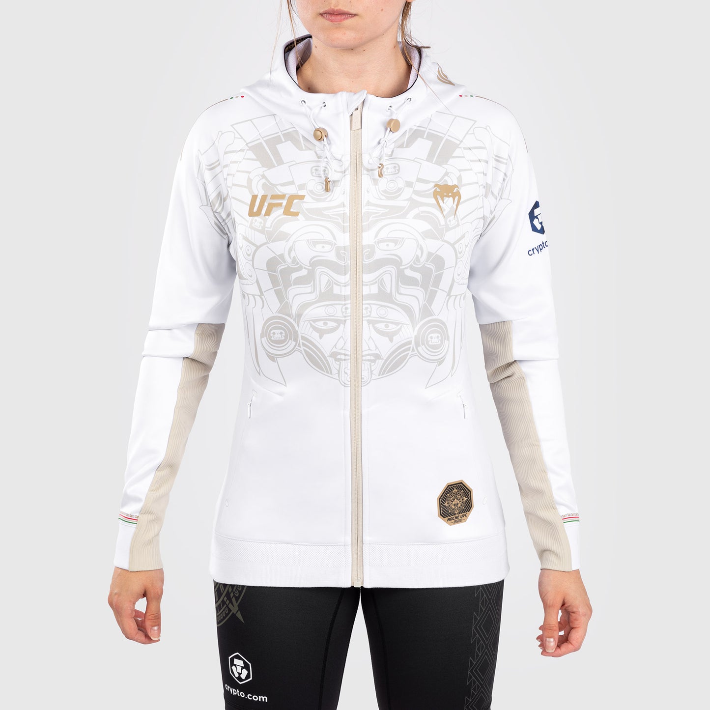 Noche UFC by VenumAuthenticr Fight Night Damen Walkout Hoodie - Weiß