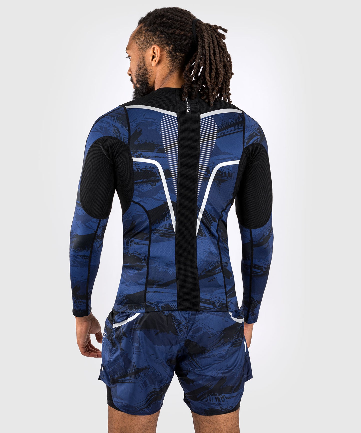 Venum Electron 3.0 Langärmeliger Rashguard - Marineblau