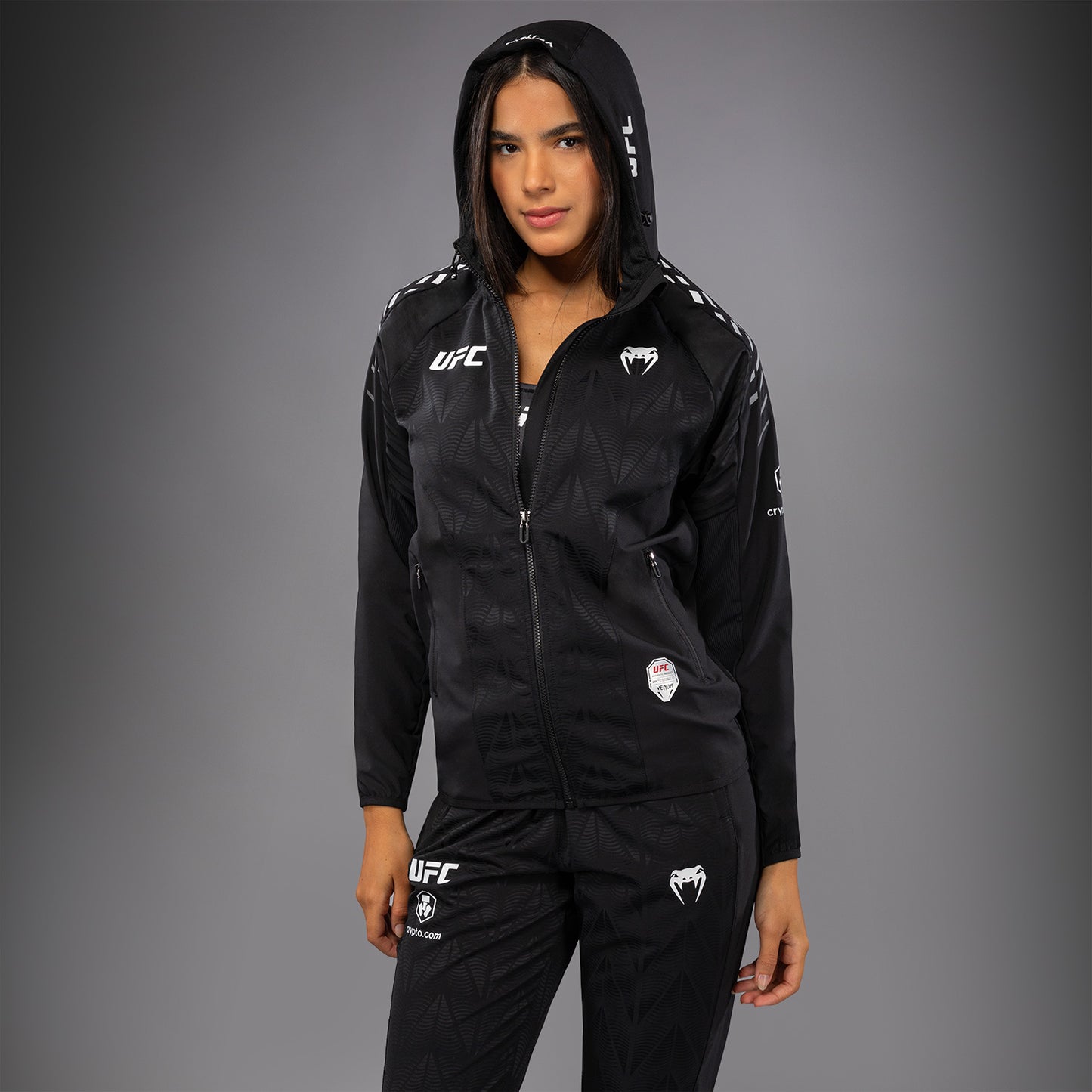 UFC Zenith by Venum Authentic Fight Night Kapuzenjacke Damen - Schwarz