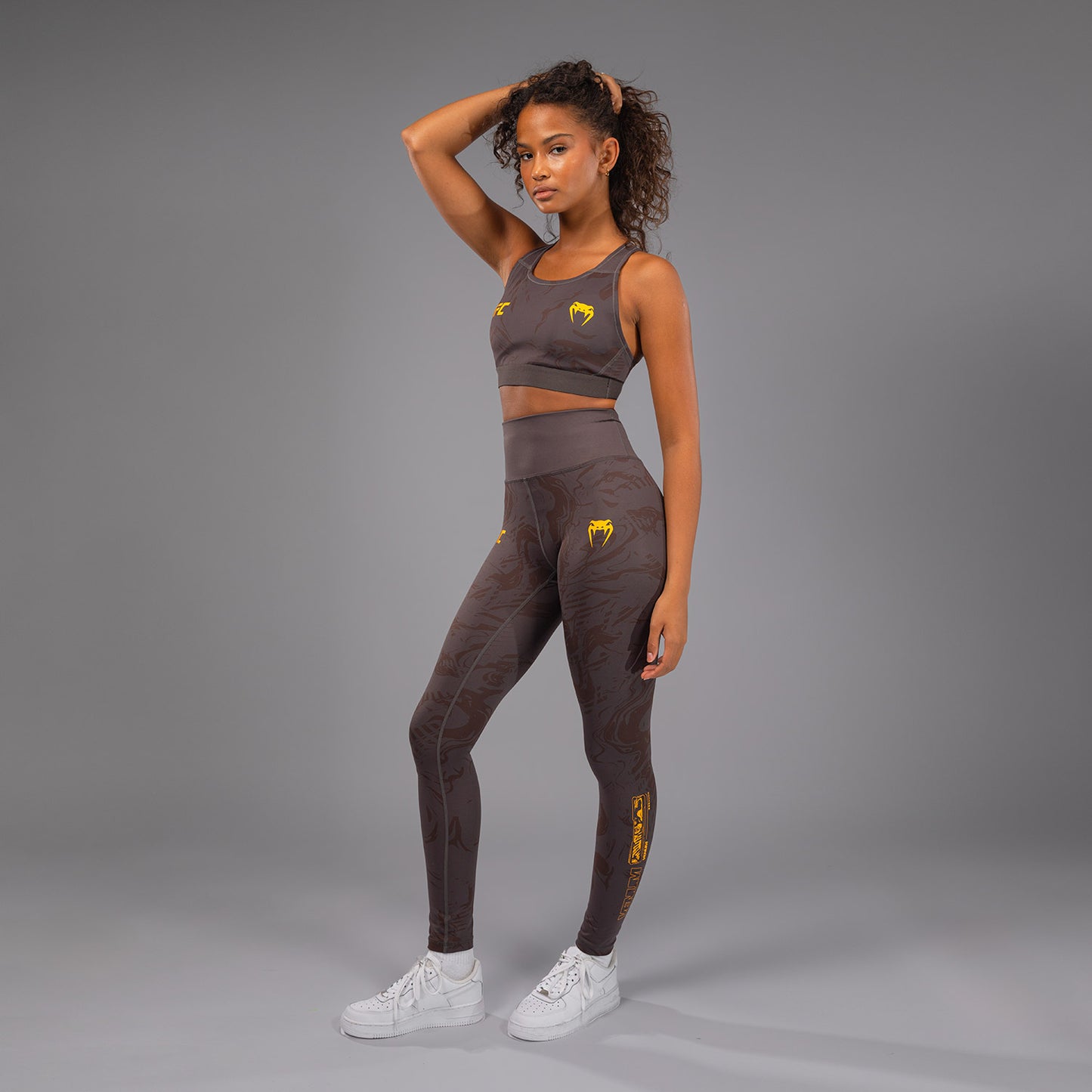 UFC Fusion by Venum Fight Week Damen Performance Tight - Erdiges Braun