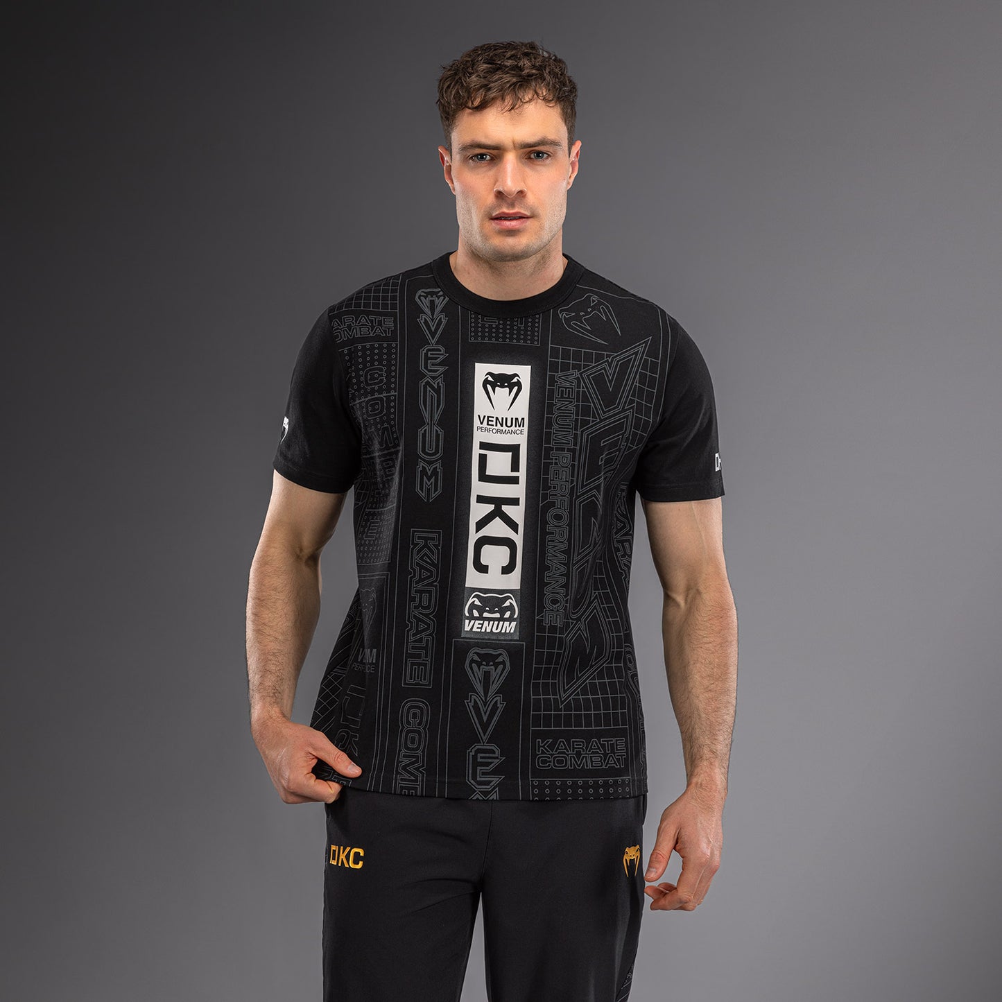 Karate Combat by Venum T-Shirt – Schwarz/Grau
