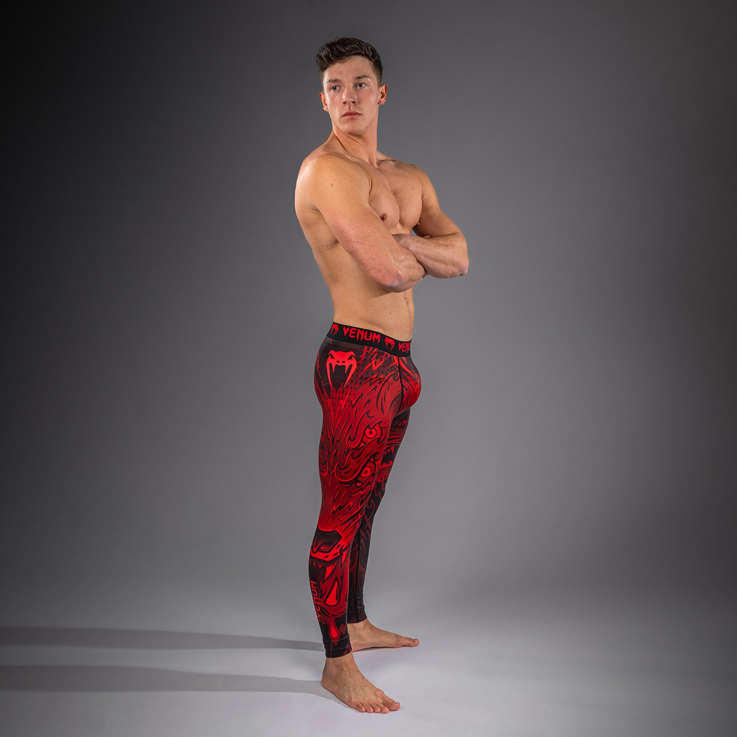 Venum Wolf Atak Spats – Schwarz/Rot