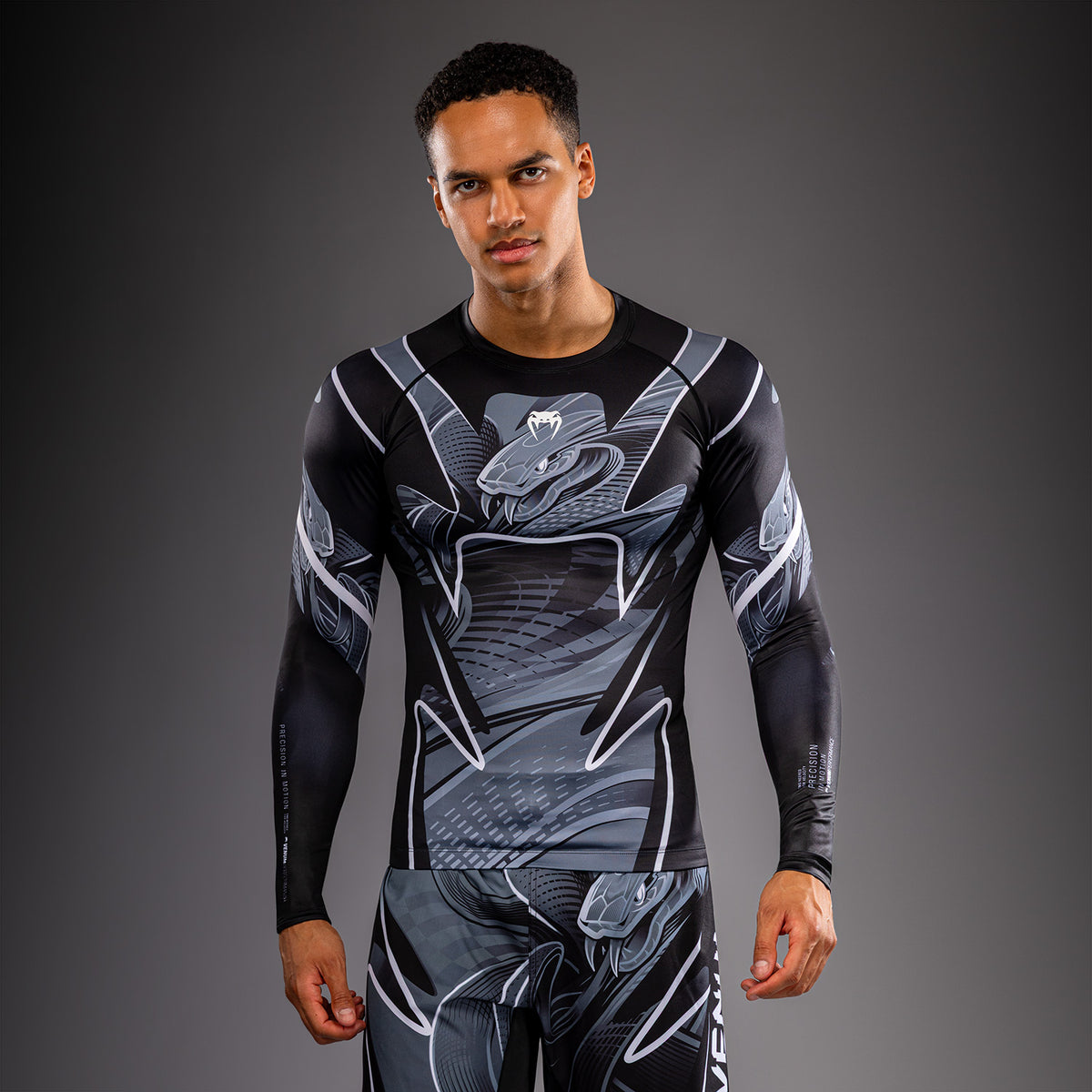 Venum Crimson Viper 2.0 Langarm-Rashguard - Schwarz/Grau