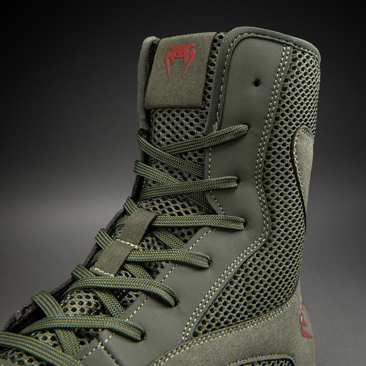 Venum Contender Boxschuhe - Khaki/Rot