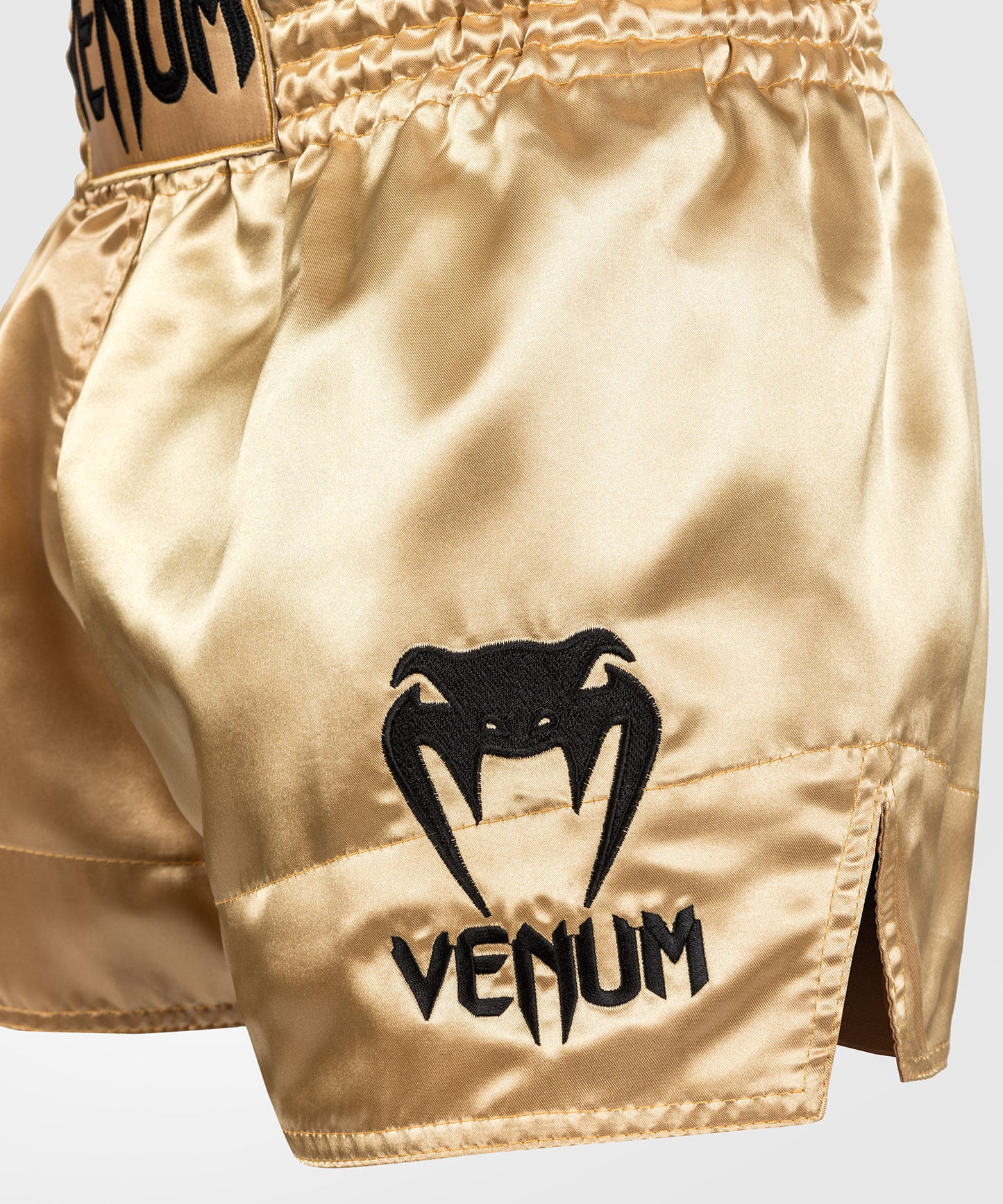 Venum Klassische Thai-Boxshorts Gold/Schwarz