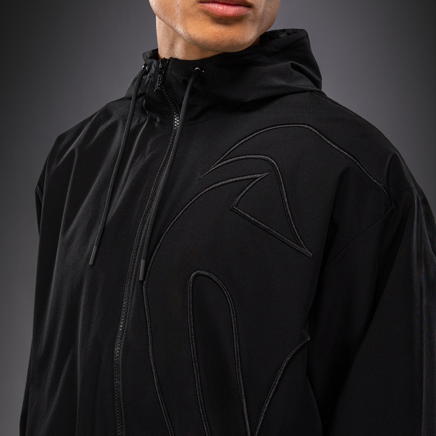 Venum Giant 3D Kapuzenpullover mit Reißverschluss - Schwarz