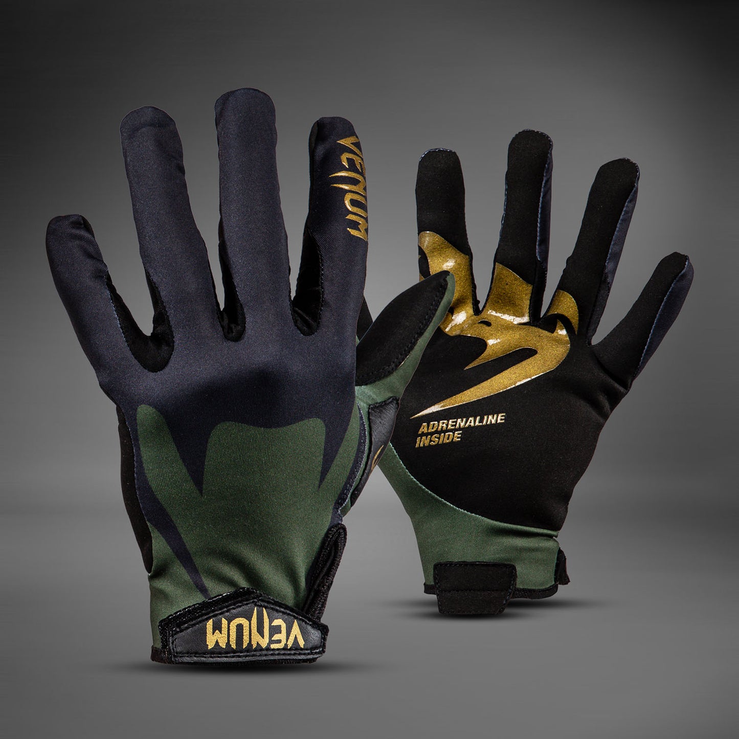 Venum MX Summer Motorsports-Handschuhe - Schwarz/Grün/Gold