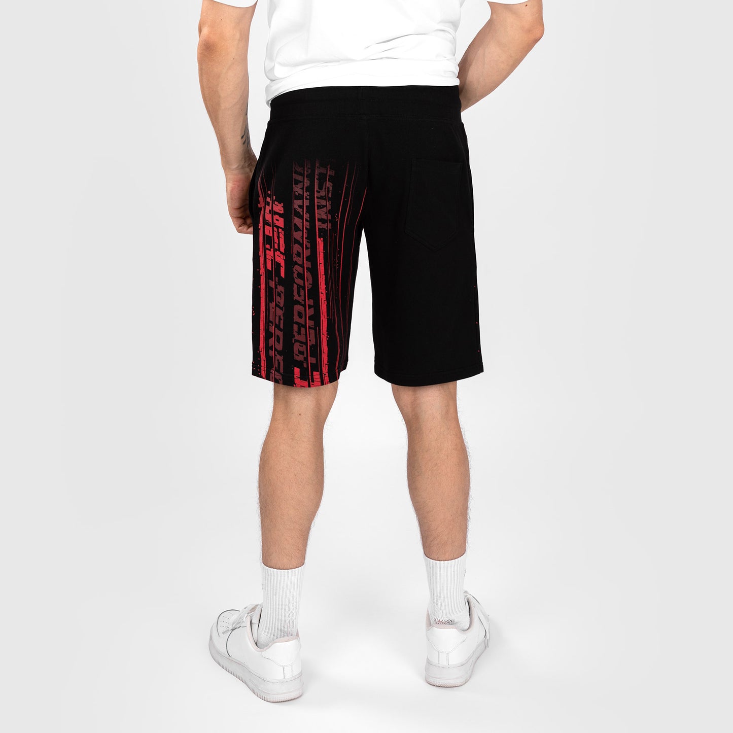 UFC Venum Performance Institute 2.0 Baumwoll-Short für Männer - Schwarz/Rot