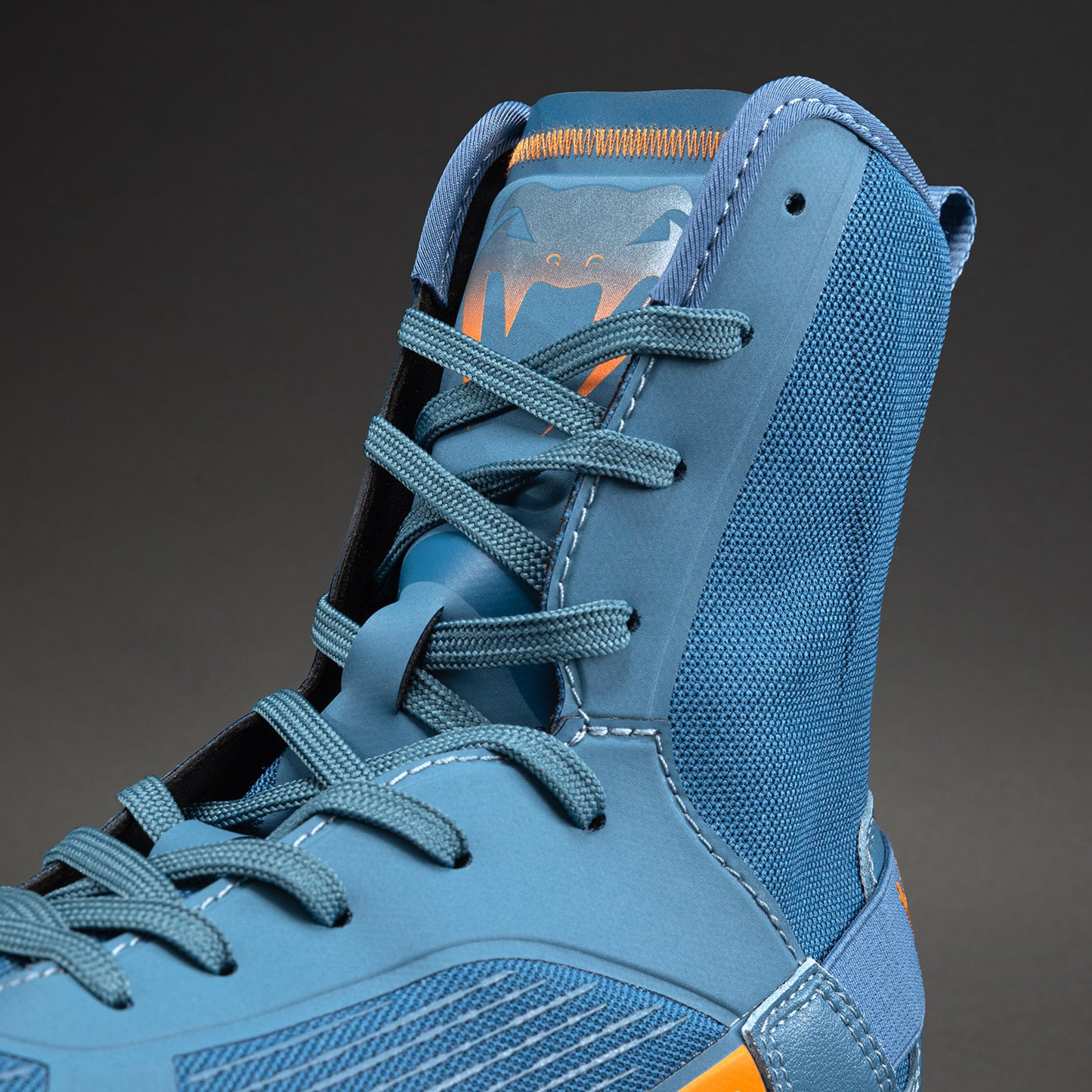 Venum Elite Neo Boxschuhe – Stahlblau/Orange