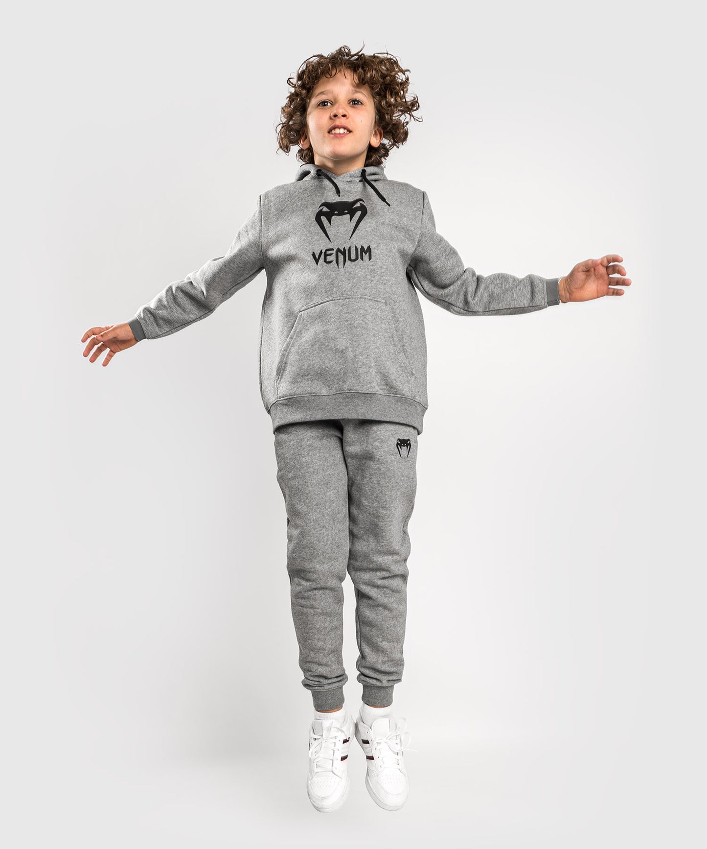Venum Classic Hoodie – Für Kinder – Hellgrau Meliert