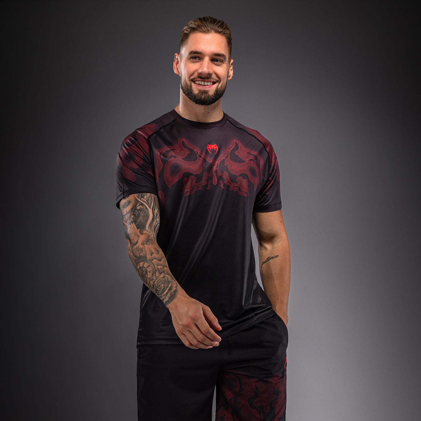 Venum Spectre Dry Tech T-Shirt – Schwarz/Rot