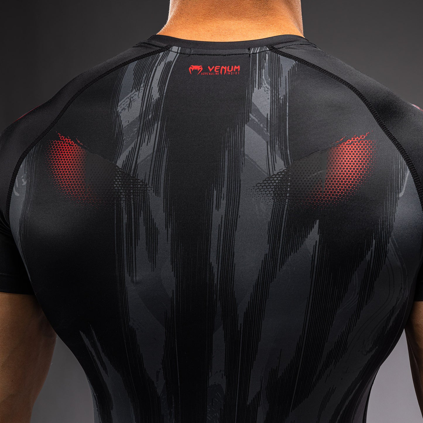 Venum Demon Kurzarm Rashguard - Schwarz/Grau