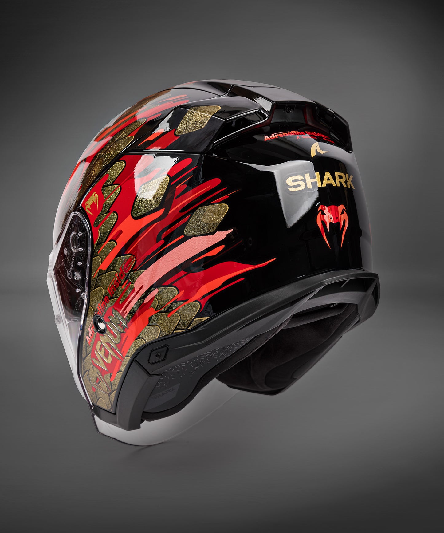 Venum x Shark Motorradhelm SKWAL i3 JET - Rot/Gold