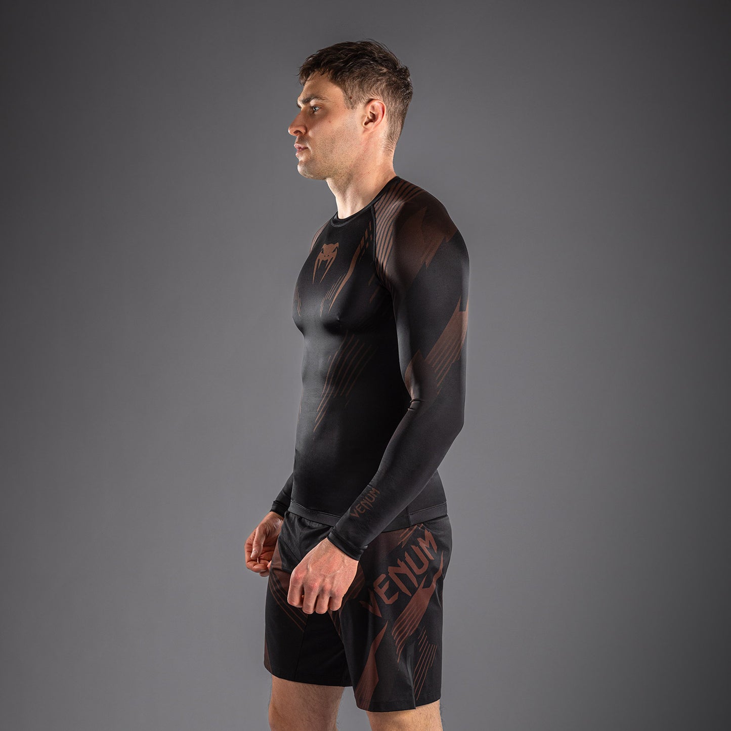 Venum No-Gi 6.0 Langarm Rashguard - Schwarz/Braun