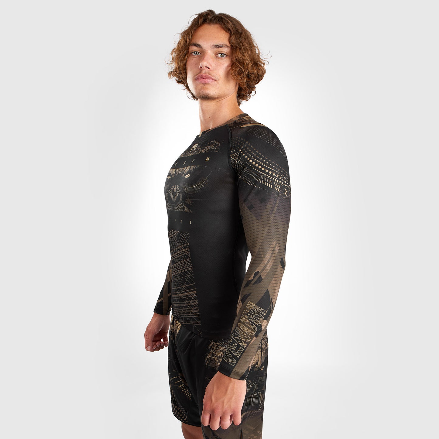 Venum Gorilla Jungle Rashguard Langarm - Schwarz/Sand