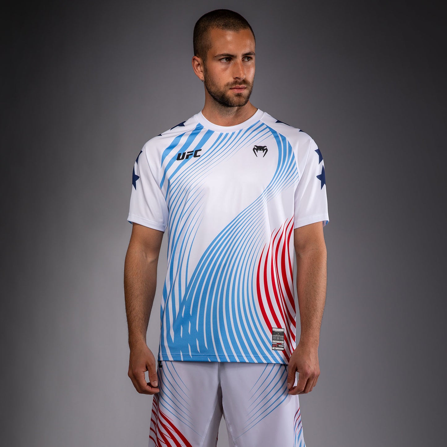 Official UFC Freedom 250 by Venum Personalisiert Authentic Fight Night Walkout Jersey für Herren - Weiß