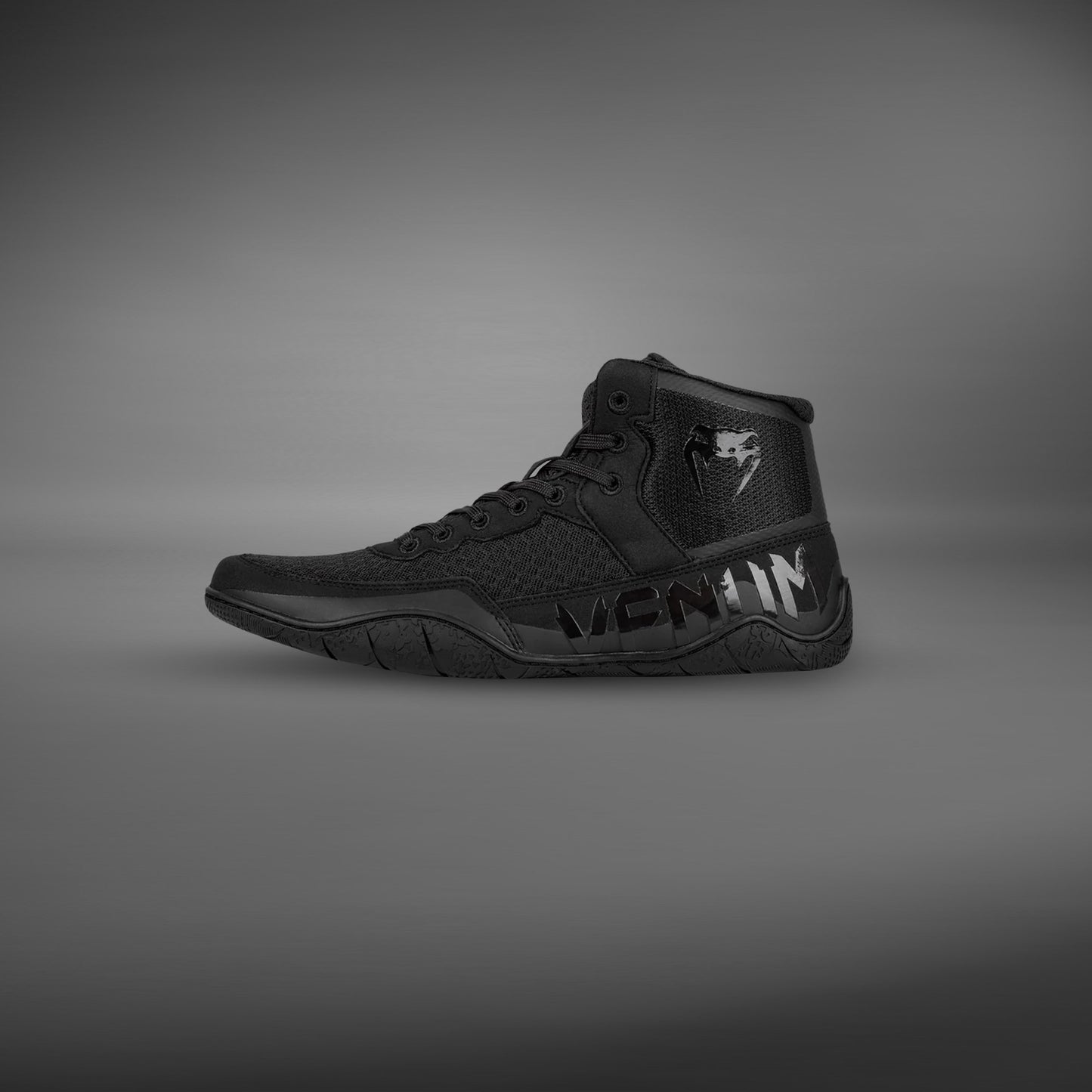 Venum Elite Wrestling Schuhe - Schwarz/Schwarz