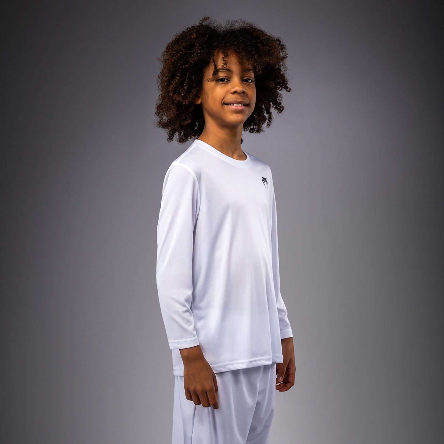 Venum Lineup T-Shirt Langarm Für Kinder - Weiß/Schwarz